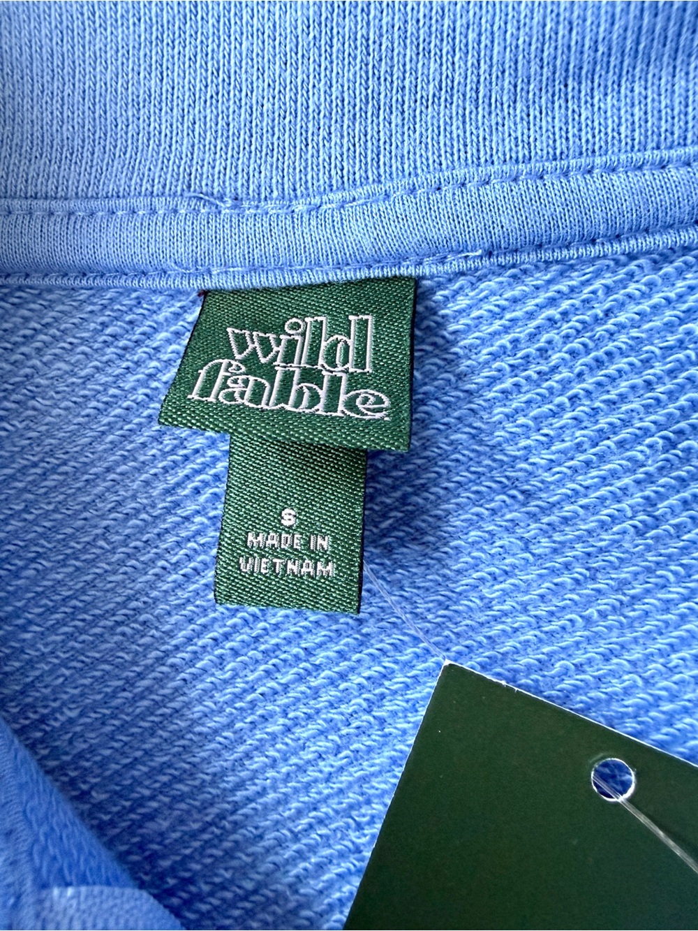 wild fable Sky Blue Quarter-Zip Sweatshirt - Picture 2 of 7
